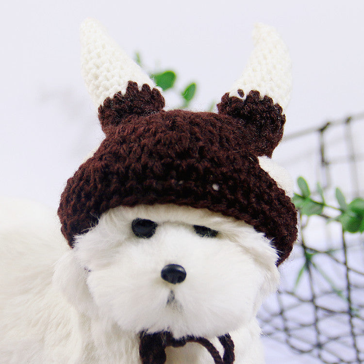 Funny Pet Dog Cat Cap Costume Winter Warm Hat