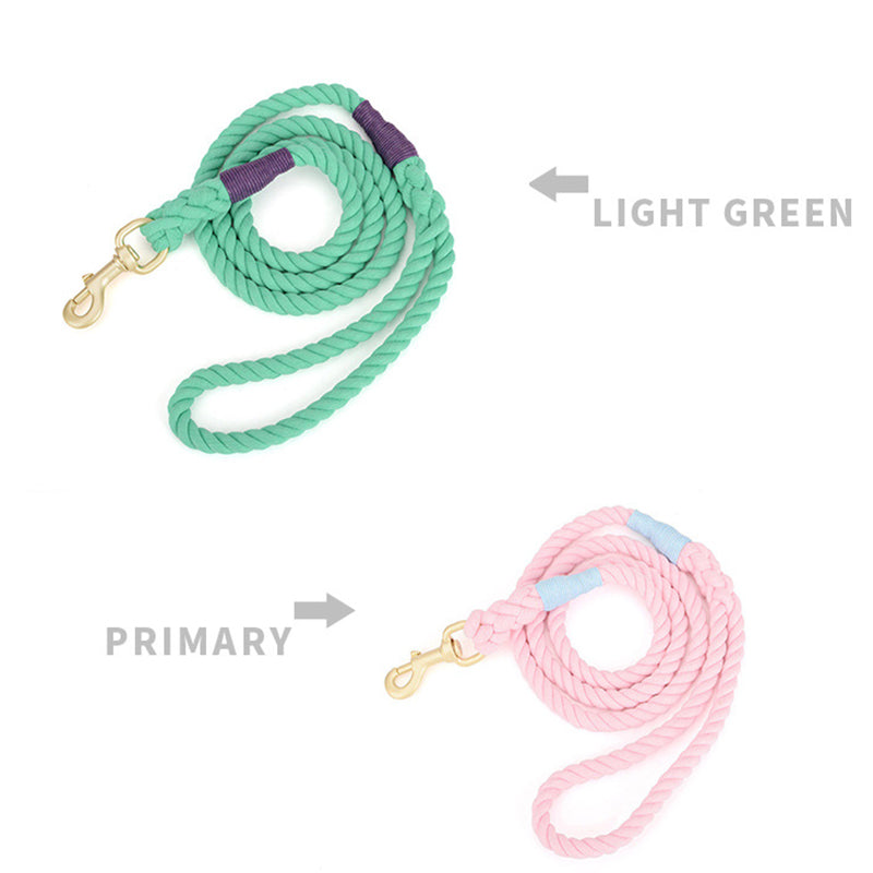 Pet Dog Woven Cotton Rope Leash Lead