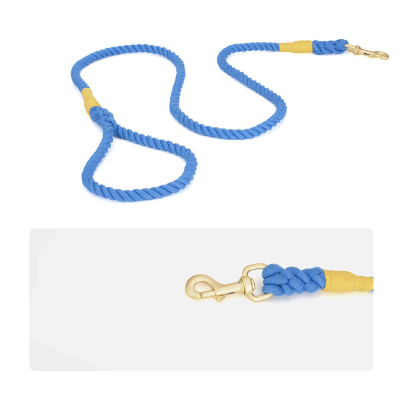 Pet Dog Woven Cotton Rope Leash Lead