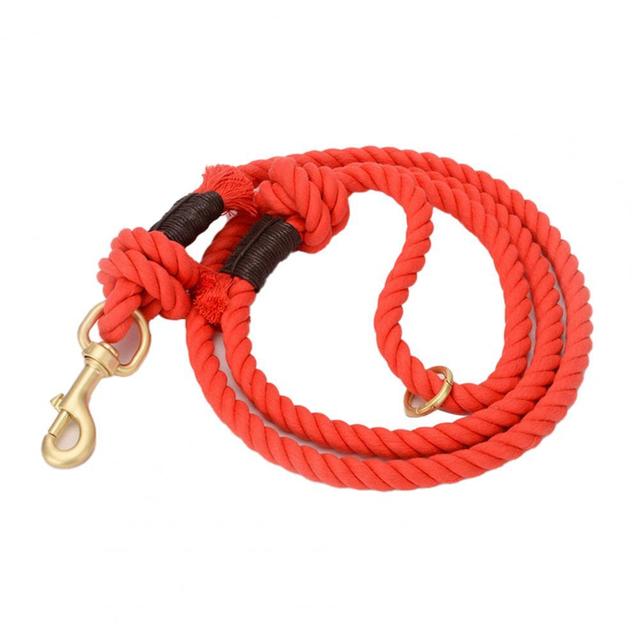 Dog Leash Solid Color Braided Pet Dog Traction Rope