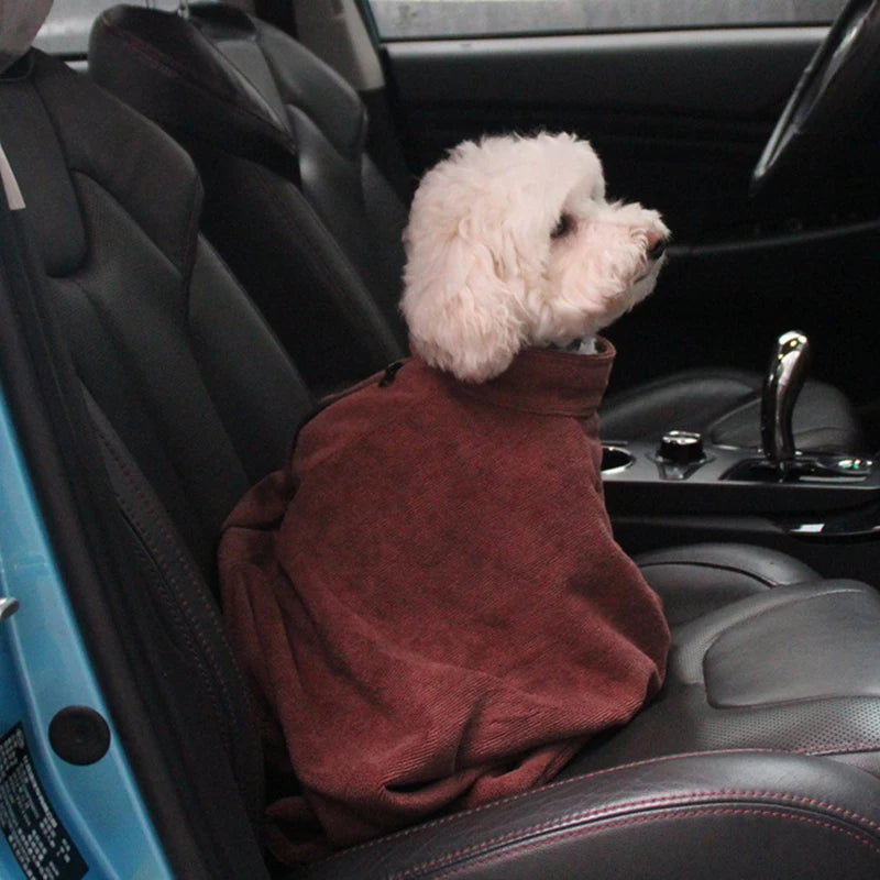Pet Dog Absorbent Bath Towel Pet Dog Jacket Clothes