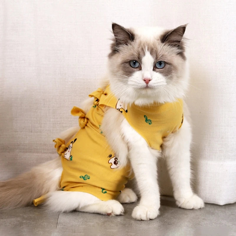 Cat Surgical Recovery Suits After Surgery Wear Pet Clothes