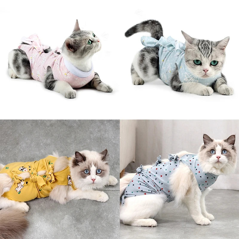 Cat Surgical Recovery Suits After Surgery Wear Pet Clothes