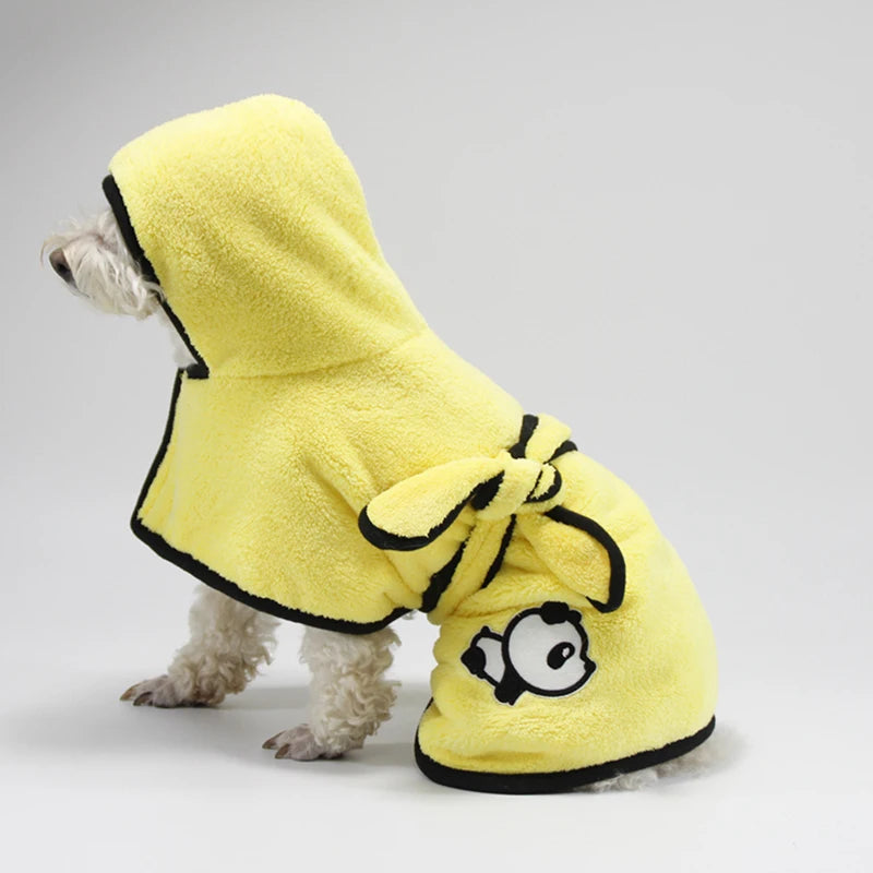 Dog Cat Bathrobes Soft Quick Water Absorption Bath Towel Blanket