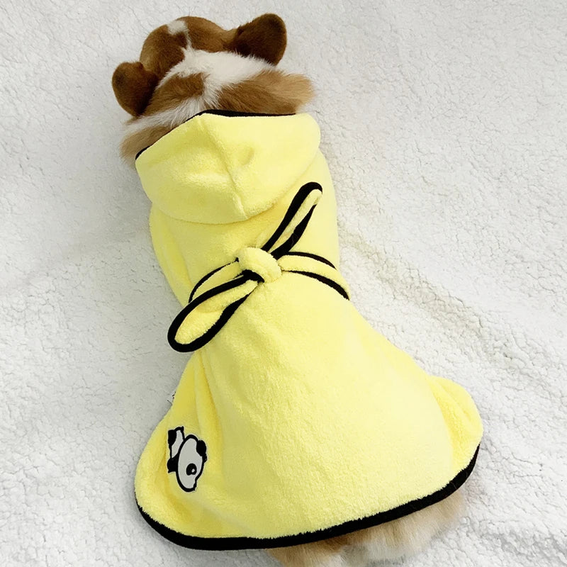 Dog Cat Bathrobes Soft Quick Water Absorption Bath Towel Blanket