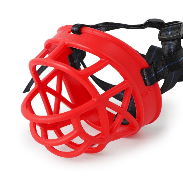 Soft Rubber Muzzle For Dogs Adjustable Puppy Mouth Cover