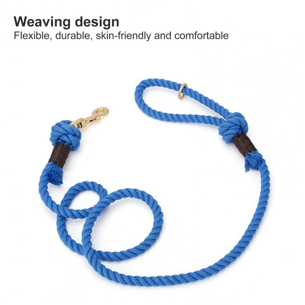 Dog Leash Solid Color Braided Pet Dog Traction Rope
