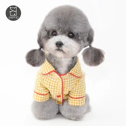Small Dog Clothes Pet Puppy Plaid Pajamas