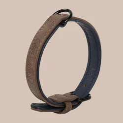 Colorful Comfortable PU Pet Collar Durable Leather With Metal Buckle