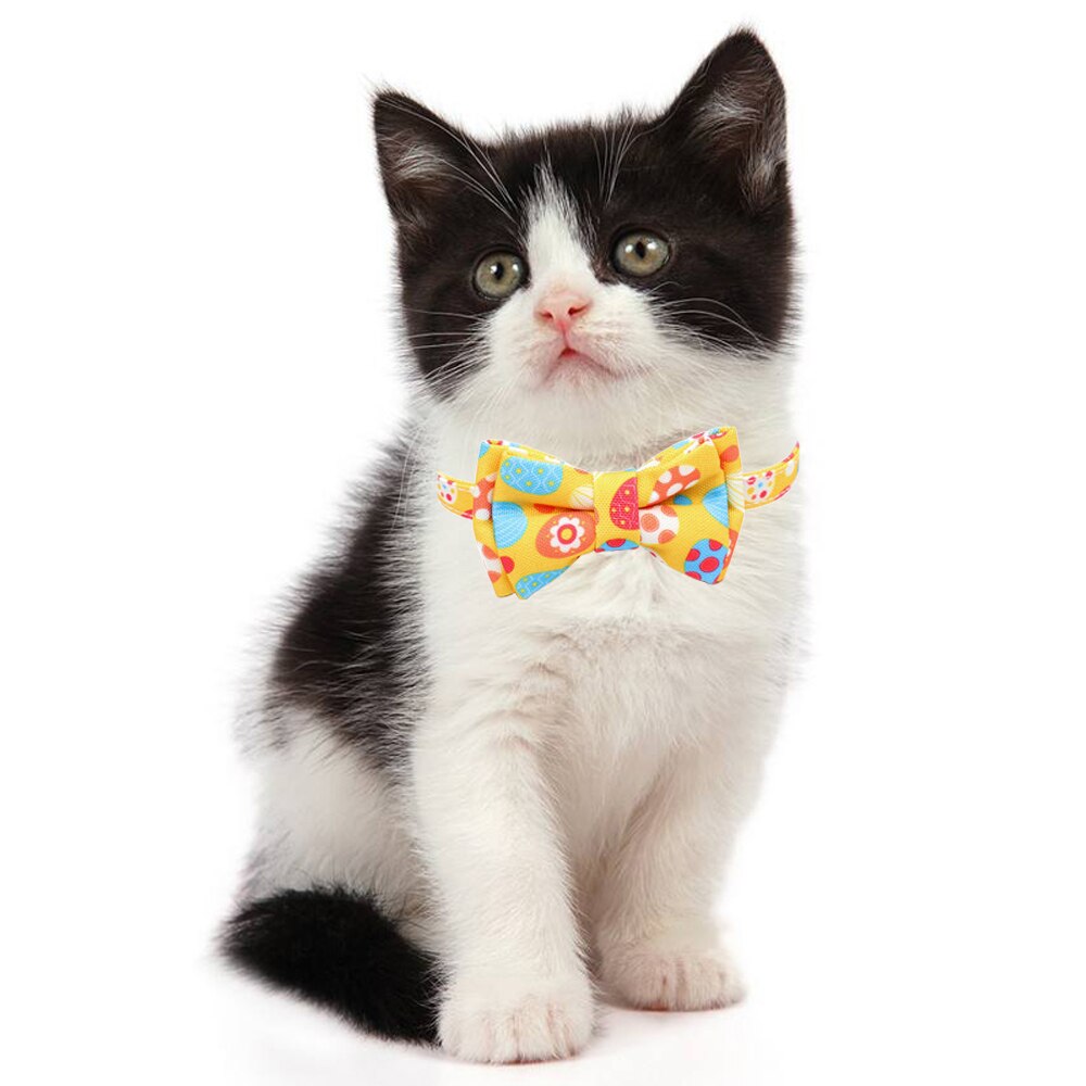 Cat Collars With Cute Bow Tie Bell