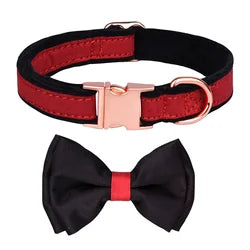 Dogs Cats Nylon Adjustable Metal Buckle Dog Collar Set