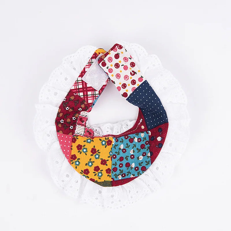 Print Triangle Bib Pet Cat Bandana Collar