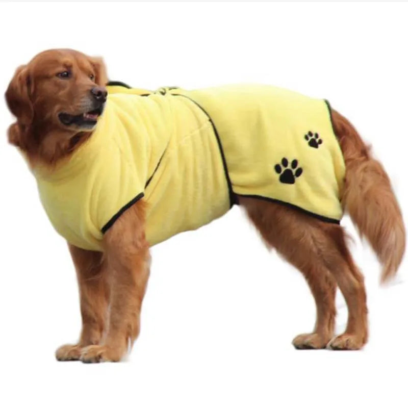 Pet Dog Bath Towel Dry Whole Body Hair Absorbent Shower Clothes