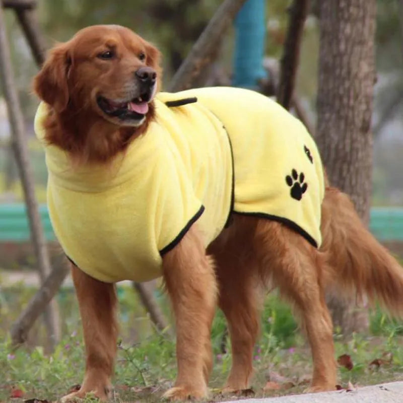Pet Dog Bath Towel Dry Whole Body Hair Absorbent Shower Clothes