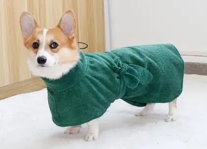 Pet Dog Bathrobe Microfiber Dog Bath Blanket