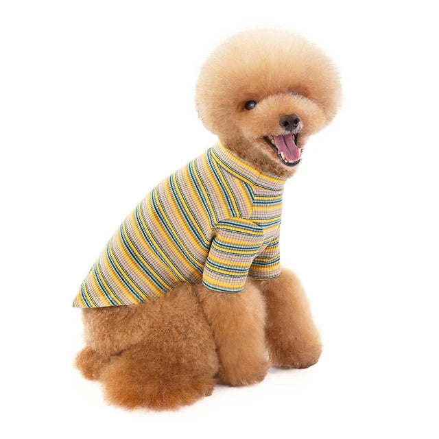 Pet Dog Clothes Striped Dog Jumpsuit Pajamas