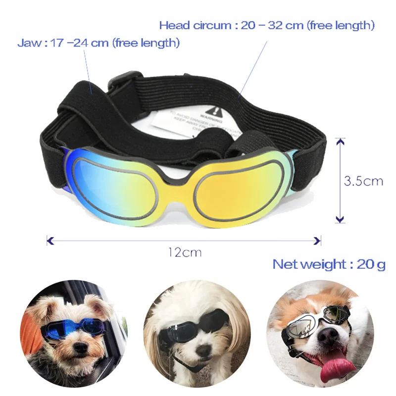 Pet Dog Sunglasses Adjustable Goggles Sun Glasses