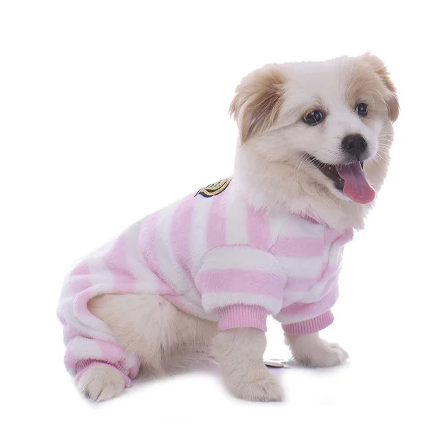 Cross-Border Pet Dog Clothing Plush Home Clothes Pajamas
