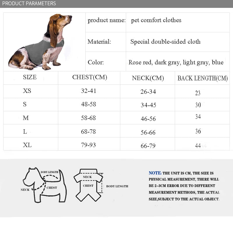 Dog Anti-anxiety Overcome Fear Jacket Pet Rehabilitation Suit