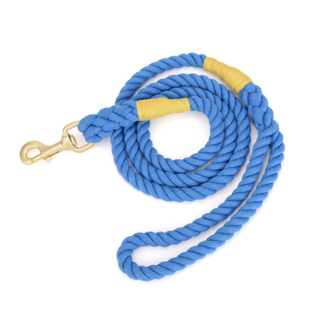 Pet Dog Woven Cotton Rope Leash Lead