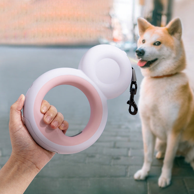 Dog Roulette Light Automatic Retractable 3M Nylon Puppy Leash Leads