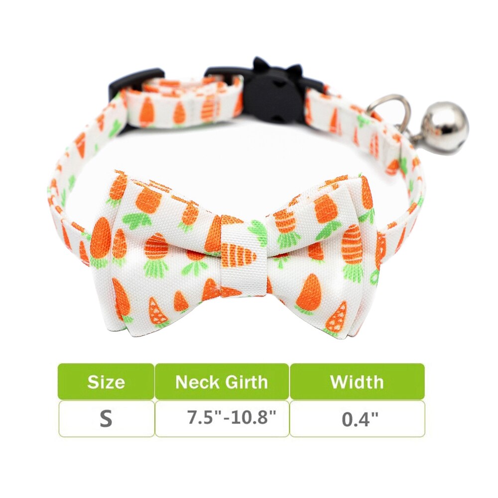 Cat Collars With Cute Bow Tie Bell