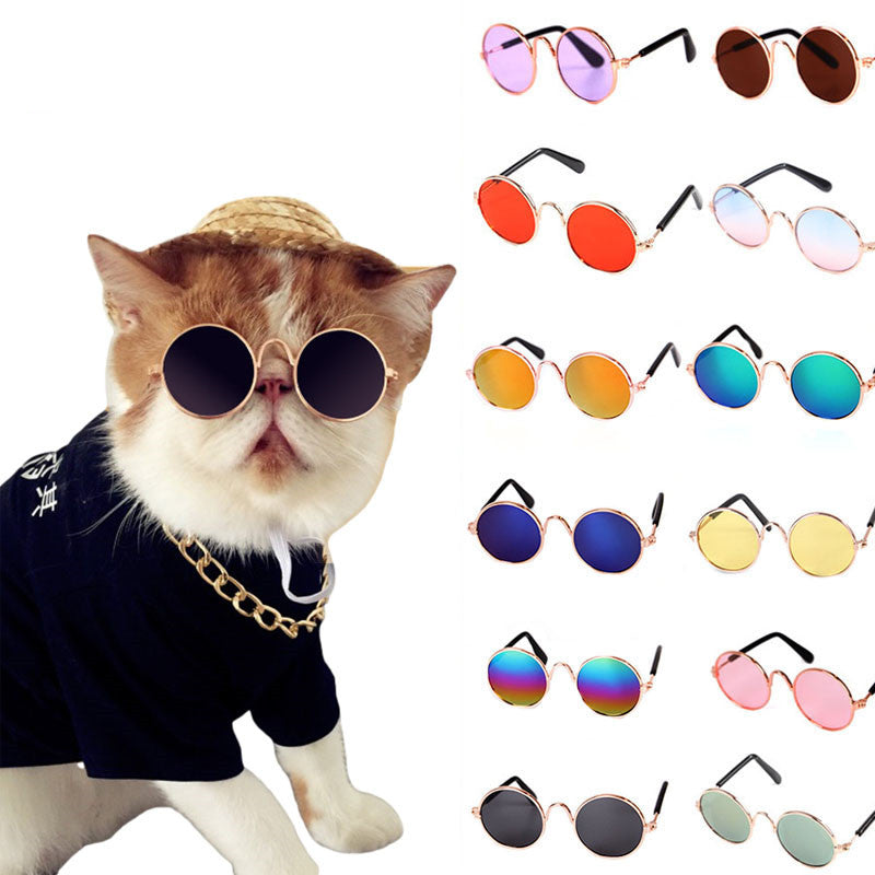 Pet Cat Sunglasses Funny Headdress Cat Grooming Accessories