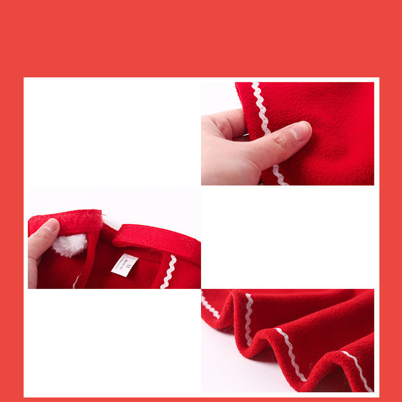 New Year Cat Red Cloak Shawl