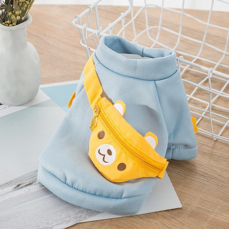 Dog Cartoon Cute Jumper Two-legged Cat Pet Clothes Coat