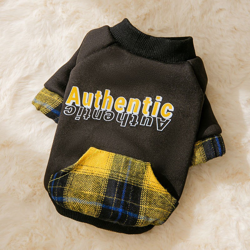 Winter Cool Black Cat Sweatshirt Pet Jumper Clothes