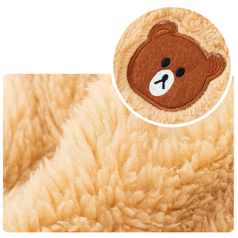 Fleece Cute Bear Cat Jumper Vest Pet Winter Clothes