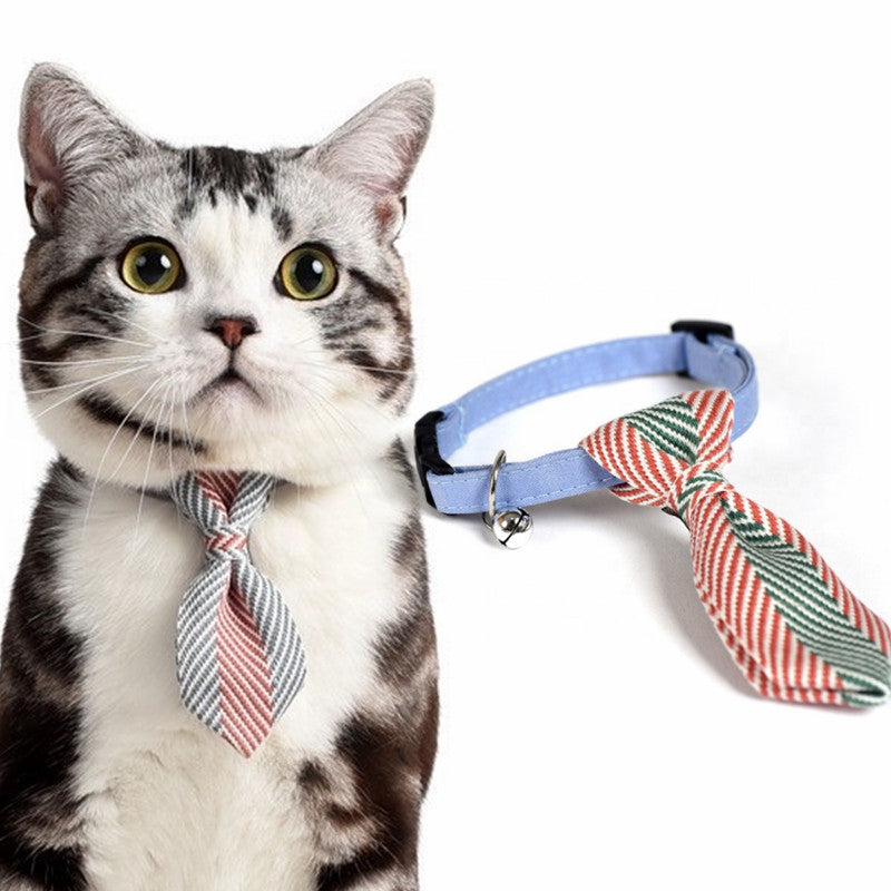 Pet Dog Collar with Tie Cat Bowtie Cute Design Adjustable