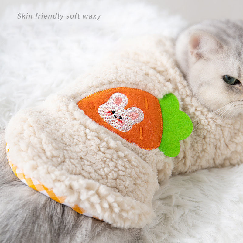 Cat Winter Warm Fleece Jumper Pet Clothes Coat