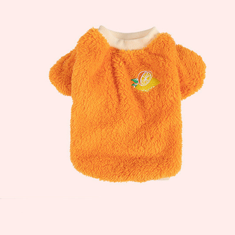 Fleece Cute Cartoon Cat Jumper Pet Winter Warm Clothes