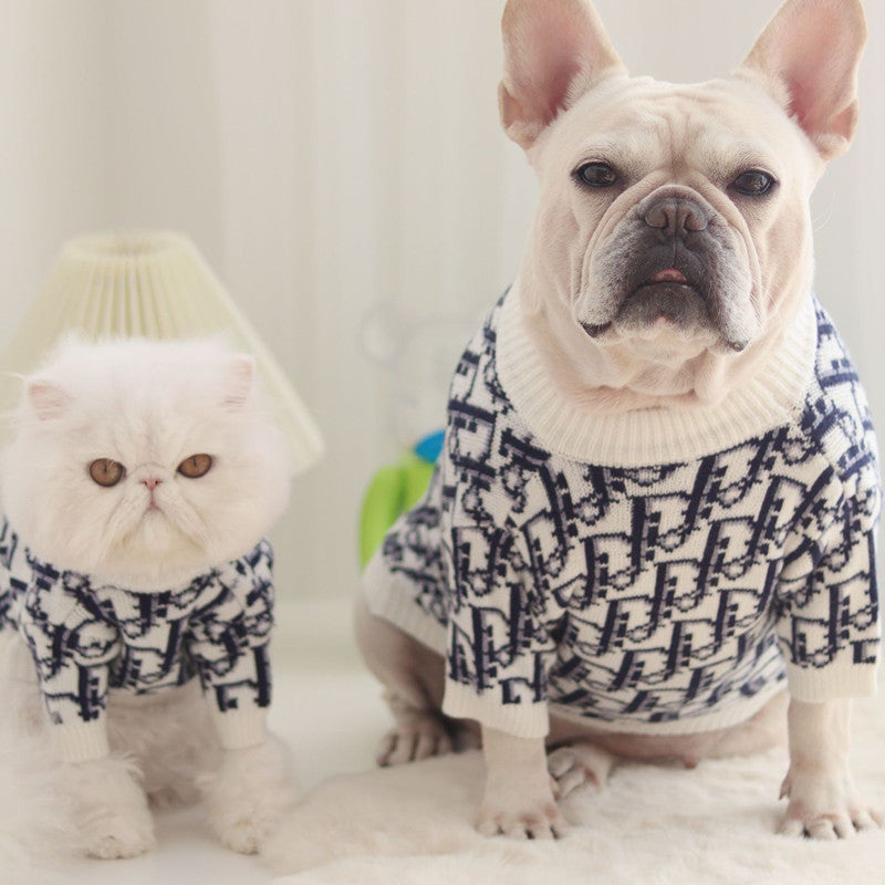 Pet Sweater Dog Cat Winter Knitted Jumper Clothes