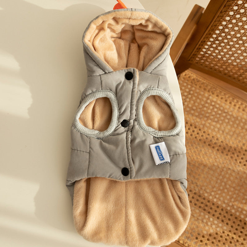 Cute Dinosaur Pet Winter Clothes Cat Plush Jacket Coat Hoodies