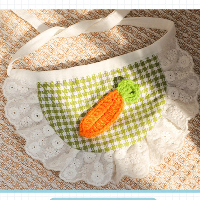Cat Cute Bib Plaid Dog Pet Bandanas