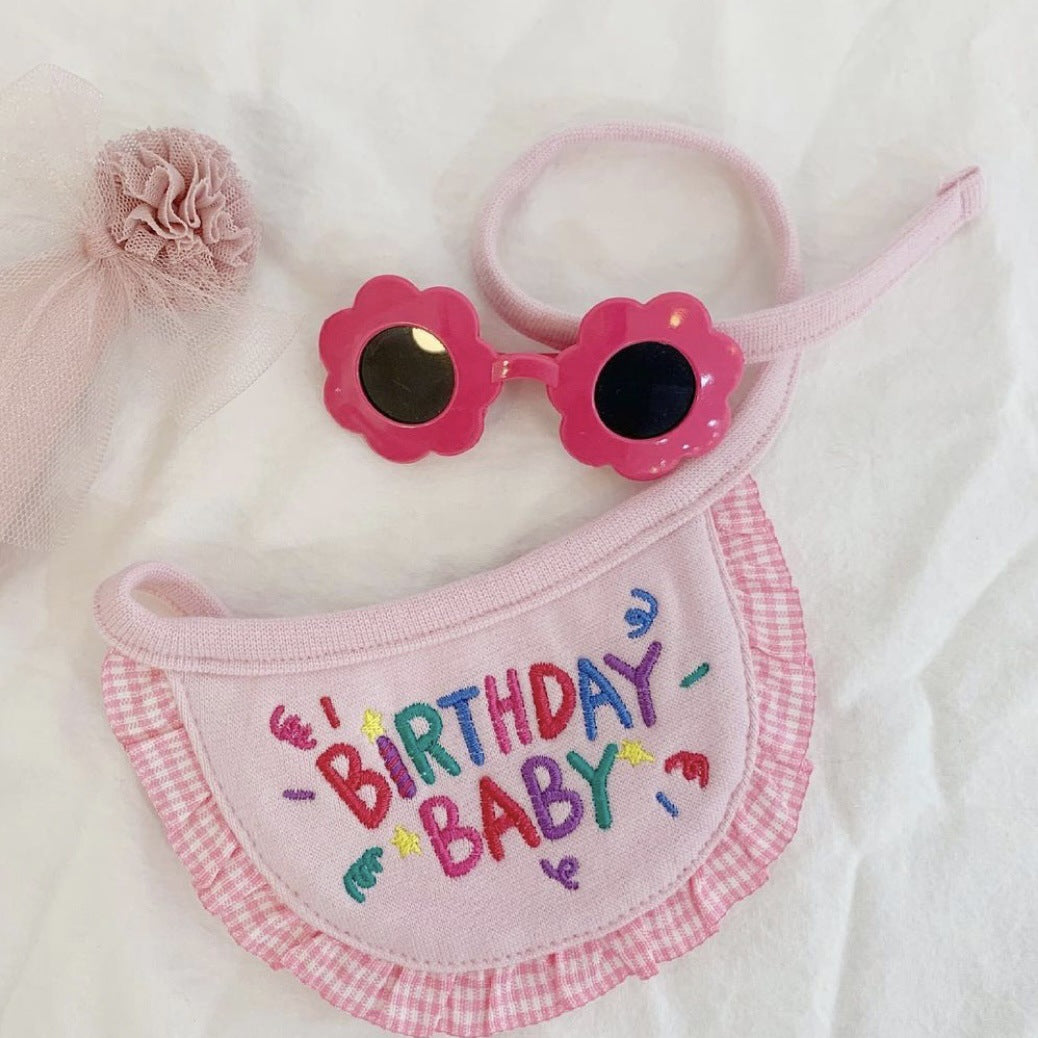 Pet Cat Glasses Flowers Love Pearls Pet Accessories Glasses Sunglasses