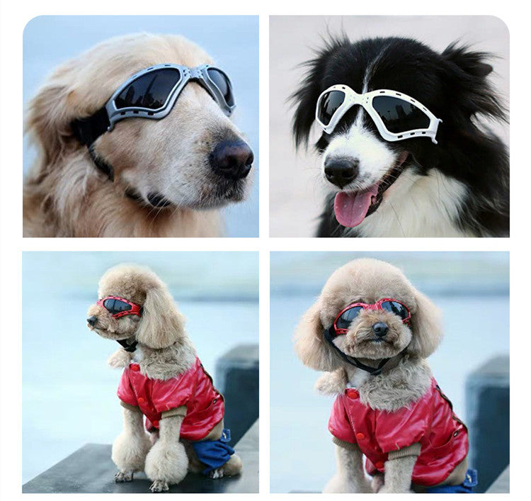 Folding Windproof Sunscreen Triangle Pet Dog Sunglasses