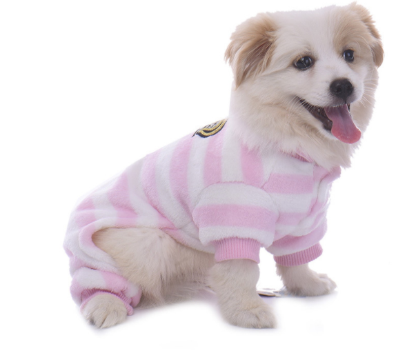 Cross-Border Pet Dog Clothing Plush Home Clothes Pajamas