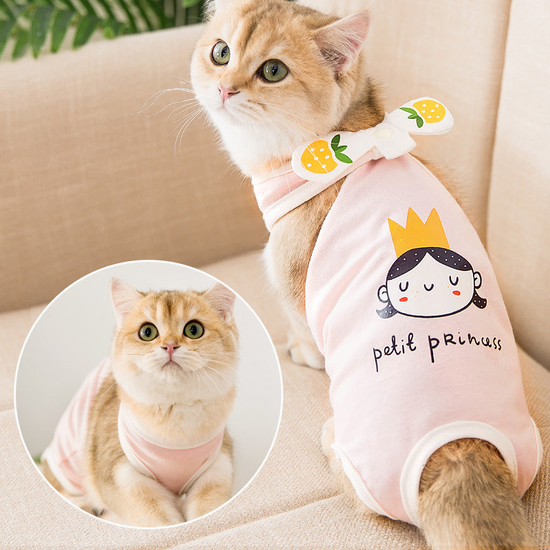 Spring Summer Cat Sterilization Suit Anti-licking Surgery After Recovery