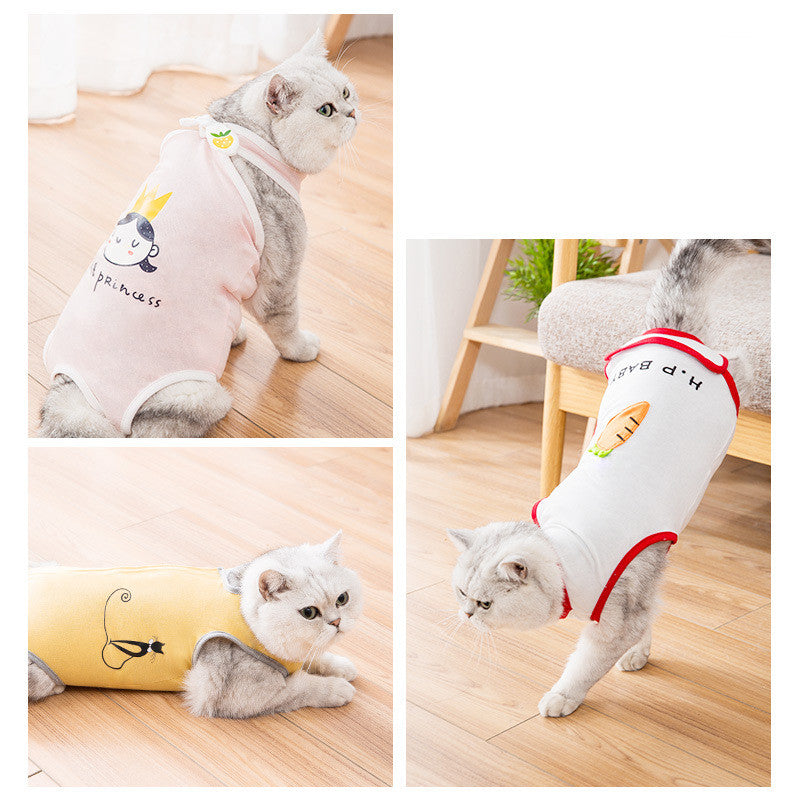 Spring Summer Cat Sterilization Suit Anti-licking Surgery After Recovery