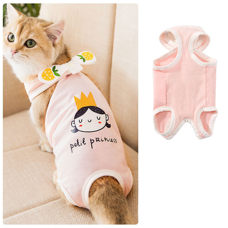 Spring Summer Cat Sterilization Suit Anti-licking Surgery After Recovery