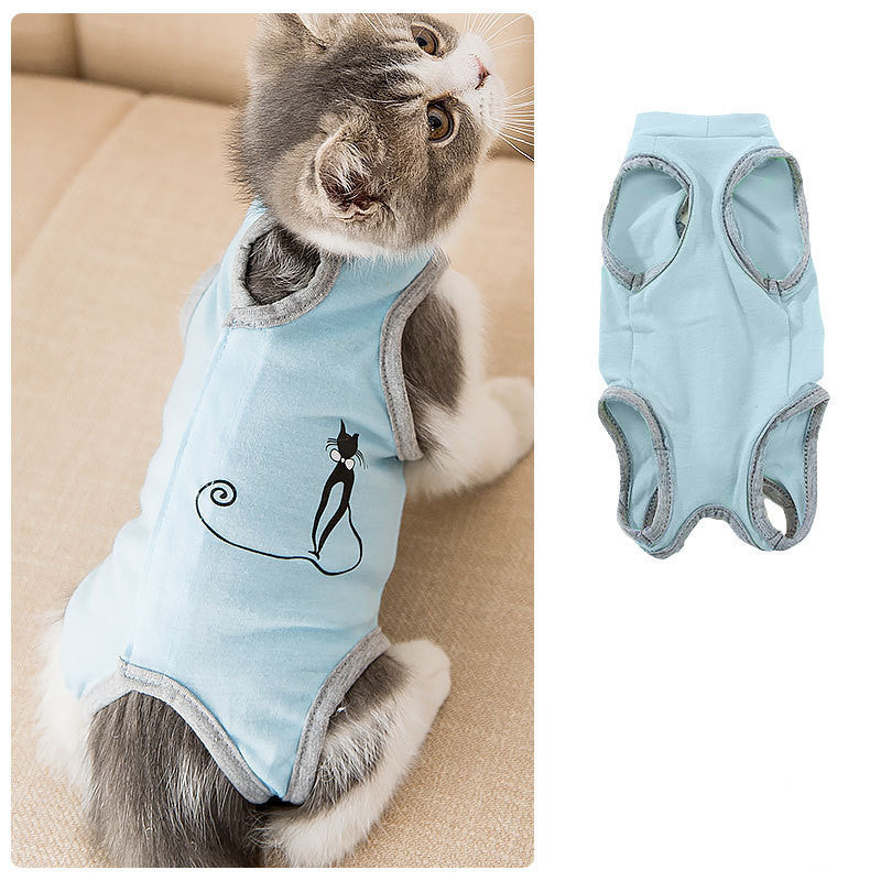 Spring Summer Cat Sterilization Suit Anti-licking Surgery After Recovery