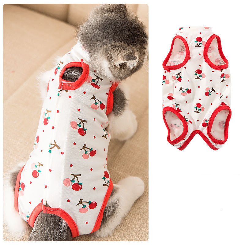 Spring Summer Cat Sterilization Suit Anti-licking Surgery After Recovery