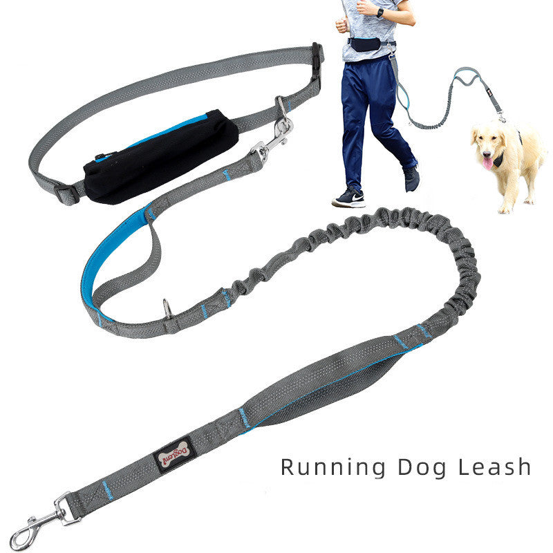 Walking Running Dog Waist Leash Pet Leash Lead