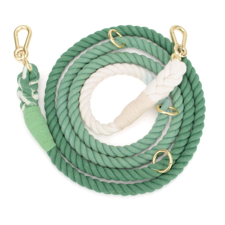 Anti-Scape Firm Gradient Color Dog Traction Leash Rope