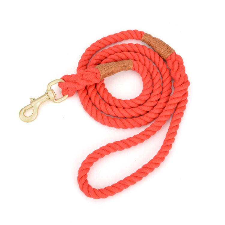 Pet Dog Woven Cotton Rope Leash Lead