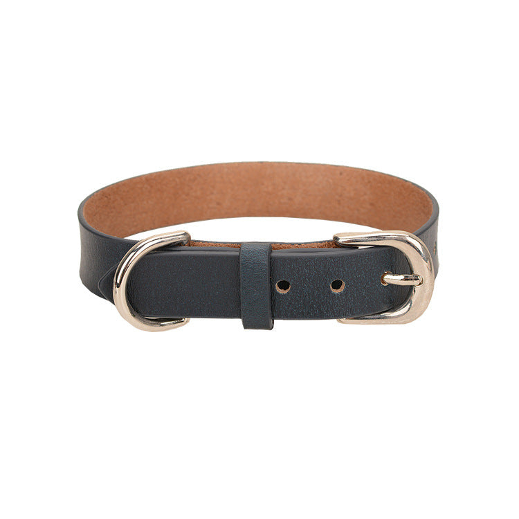 Dog Leather Collars Pet Supplies