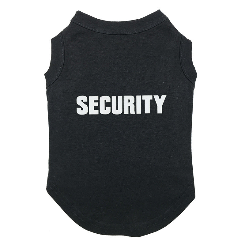 Cute Cat - Dog Clothes Pet Vest Puppy Letter Print Cotton T Shirt